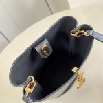 Louis Vuitton LV Bloom Mini Hobo M27260 smooth leather handbag with LV letter and Monogram Flower details