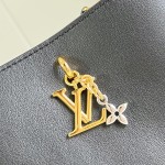 Louis Vuitton LV Bloom Mini Hobo M27260 smooth leather handbag with LV letter and Monogram Flower details