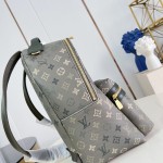 Louis Vuitton Discovery PM M29769 Monogram Surplus backpack with leather trim and front zip pocket