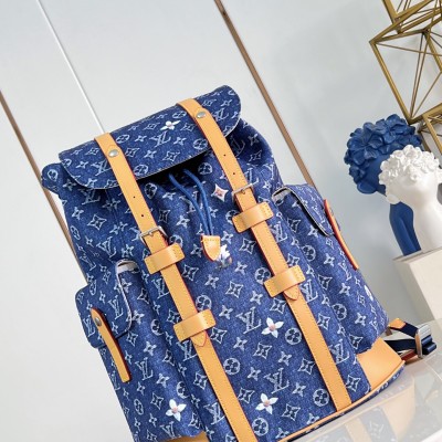 Louis Vuitton - Christopher MM M27554 Monogram Denim Backpack