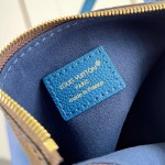  Louis Vuitton Low Key Hobo MM M28220 Soft Calfskin Leather Shoulder Bag with Signature Padlock