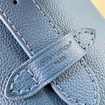 Louis Vuitton All In BB M27370 Low Key grained leather bucket bag with LV padlock and detachable Monogram pouch