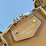 Louis Vuitton Alma Trunk BB M29445 black and M29091 brown leather handbag with padlock and chain detail