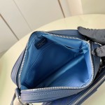 Louis Vuitton Trio Messenger M28618 Monogram Shadow leather messenger bag with detachable coin pouch