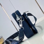 Louis Vuitton Trio Messenger M28618 Monogram Shadow leather messenger bag with detachable coin pouch