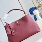 Louis Vuitton Capucines Souple Large M26259 smooth leather handbag with top handles and removable shoulder strap