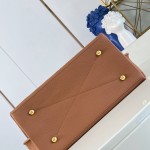 Louis Vuitton Carmel Hobo M27446 Taurillon grained leather shoulder bag with perforated leather and twist-lock closure