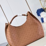 Louis Vuitton Carmel Hobo M27446 Taurillon grained leather shoulder bag with perforated leather and twist-lock closure