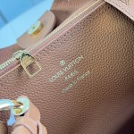 Louis Vuitton Carmel Hobo M27446 Taurillon grained leather shoulder bag with perforated leather and twist-lock closure