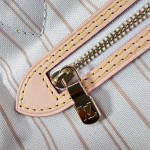 Louis Vuitton Neverfull GM N40602 Damier Ebene canvas tote bag with steel hardware and detachable zip pouch