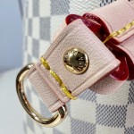 Louis Vuitton Neverfull GM N40602 Damier Ebene canvas tote bag with steel hardware and detachable zip pouch