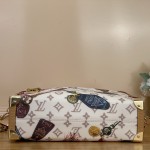 Louis Vuitton Side Trunk Large Handbag M29355 Monogram Dune Canvas with Multicolor Key Print and S-Lock