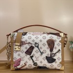 Louis Vuitton Side Trunk Large Handbag M29355 Monogram Dune Canvas with Multicolor Key Print and S-Lock