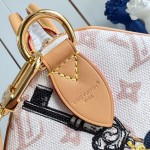  Louis Vuitton Getaway Speedy 30 Soft M29377 Flight Mode canvas handbag with horizontal print and detachable key holder