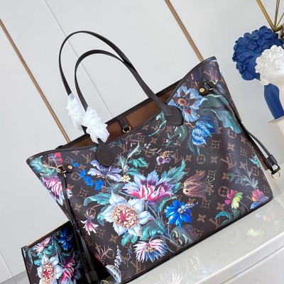 Louis Vuitton - Neverfull MM M28918 Monogram Eden Floral Tote Bag