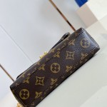 Louis Vuitton Nano Madeleine M28426 Monogram canvas handbag with adjustable chain, Monogram Flower charms, and S-lock closure