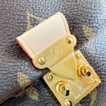 Louis Vuitton Nano Madeleine M28426 Monogram canvas handbag with adjustable chain, Monogram Flower charms, and S-lock closure