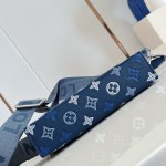 Louis Vuitton Gaston Mini M28818 Monogram Shadow leather crossbody bag with gradient print, woven strap, and detachable card holder