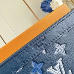 Louis Vuitton Gaston Mini M28818 Monogram Shadow leather crossbody bag with gradient print, woven strap, and detachable card holder