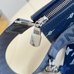 Louis Vuitton Gaston Mini M28818 Monogram Shadow leather crossbody bag with gradient print, woven strap, and detachable card holder