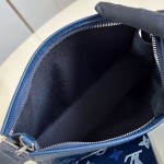 Louis Vuitton Gaston Mini M28818 Monogram Shadow leather crossbody bag with gradient print, woven strap, and detachable card holder