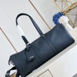 Louis Vuitton Needle M28000 Monogram canvas handbag with leather side bands and top handle