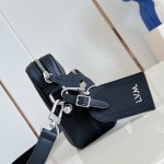 Louis Vuitton Nil M27999 soft leather bag with adjustable shoulder strap and LV Blason jacquard lining