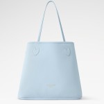  Louis Vuitton Neverfull Inside Out MM N40946 Damier Azur Canvas Tote Bag with Blue Interior and Removable Zip Pouch