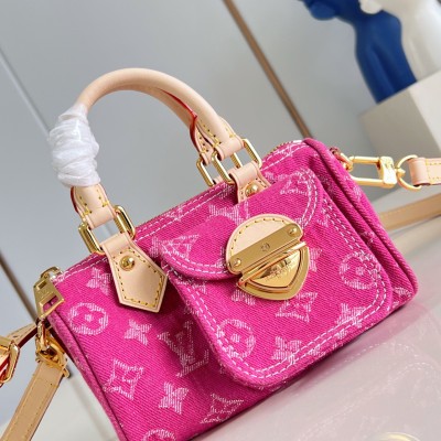 Louis Vuitton - Nano Speedy Monogram Denim M27603 Replica Handbag