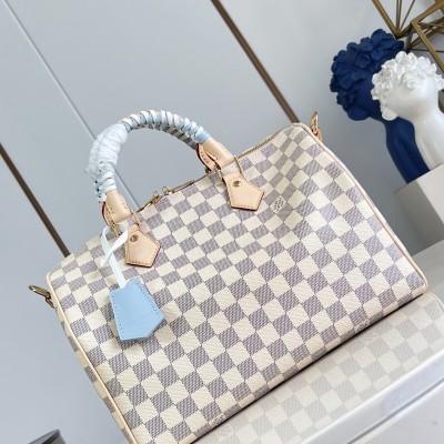 Louis Vuitton - Speedy Bandoulière 30 N40908 Damier Azur Canvas Handbag