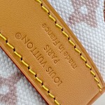  Louis Vuitton Keepall Bandoulière 45 M28780 Monogram Dune travel bag with vintage hotel key print, leather handles, and detachable shoulder strap