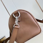 Louis Vuitton Needle M28000 Monogram canvas handbag with leather side bands and top handle