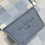 Louis Vuitton Dopp Kit M28847 Damoflage coated canvas toiletry bag with pixelated camouflage pattern, dual zippers, and washable lining