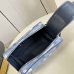 Louis Vuitton Dopp Kit M28847 Damoflage coated canvas toiletry bag with pixelated camouflage pattern, dual zippers, and washable lining