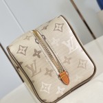  Louis Vuitton Locker Dopp Kit M29426 Monogram Surplus Canvas Toiletry Bag with Embossed Monogram Pattern