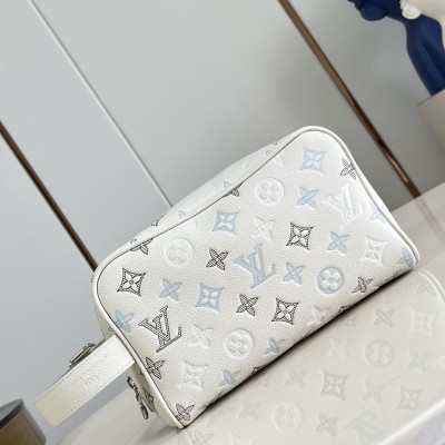 Louis Vuitton - Locker Dopp Kit M28835 Monogram Shadow Leather Toiletry Bag