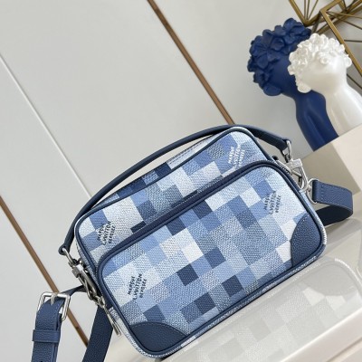Louis Vuitton Nil M28606 Damoflage Coated Canvas Crossbody Bag