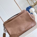 Louis Vuitton Nil M27999 soft leather bag with adjustable shoulder strap and LV Blason jacquard lining