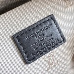 Louis Vuitton Keepall Cargo Bandoulière 35 M28100 Black Soft Calfskin Leather Travel Bag with Front Zip Pocket