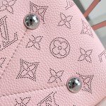 Louis Vuitton Bella Handbag M23195 in Mahina Monogram Perforated Leather with Braided Chain and Coin Purse