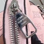 Louis Vuitton Bella Handbag M23195 in Mahina Monogram Perforated Leather with Braided Chain and Coin Purse