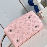 Louis Vuitton Bella Handbag M23195 in Mahina Monogram Perforated Leather with Braided Chain and Coin Purse