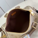  Louis Vuitton Keepall Bandoulière 25 M29272 Damoflage Coated Canvas Travel Bag with Leather Handles