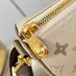  Louis Vuitton Keepall Bandoulière 25 M29272 Damoflage Coated Canvas Travel Bag with Leather Handles