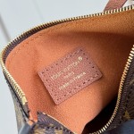 Louis Vuitton Low Key Hobo MM Flight Mode Leather Shoulder Bag M29144 M29156 with V-Shaped Design