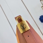 Louis Vuitton Low Key Hobo MM Flight Mode Leather Shoulder Bag M29144 M29156 with V-Shaped Design