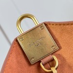 Louis Vuitton Low Key Hobo MM Flight Mode Leather Shoulder Bag M29144 M29156 with V-Shaped Design