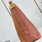 Louis Vuitton Low Key Hobo MM Flight Mode Leather Shoulder Bag M29144 M29156 with V-Shaped Design