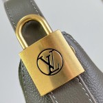 Louis Vuitton Low Key Hobo MM Flight Mode Leather Shoulder Bag M29144 M29156 with V-Shaped Design