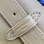Louis Vuitton Low Key Hobo MM Flight Mode Leather Shoulder Bag M29144 M29156 with V-Shaped Design